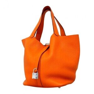 Hermes Picotin Lock GM handbag, Taurillon Clemence leather, orange, □P stamp,...